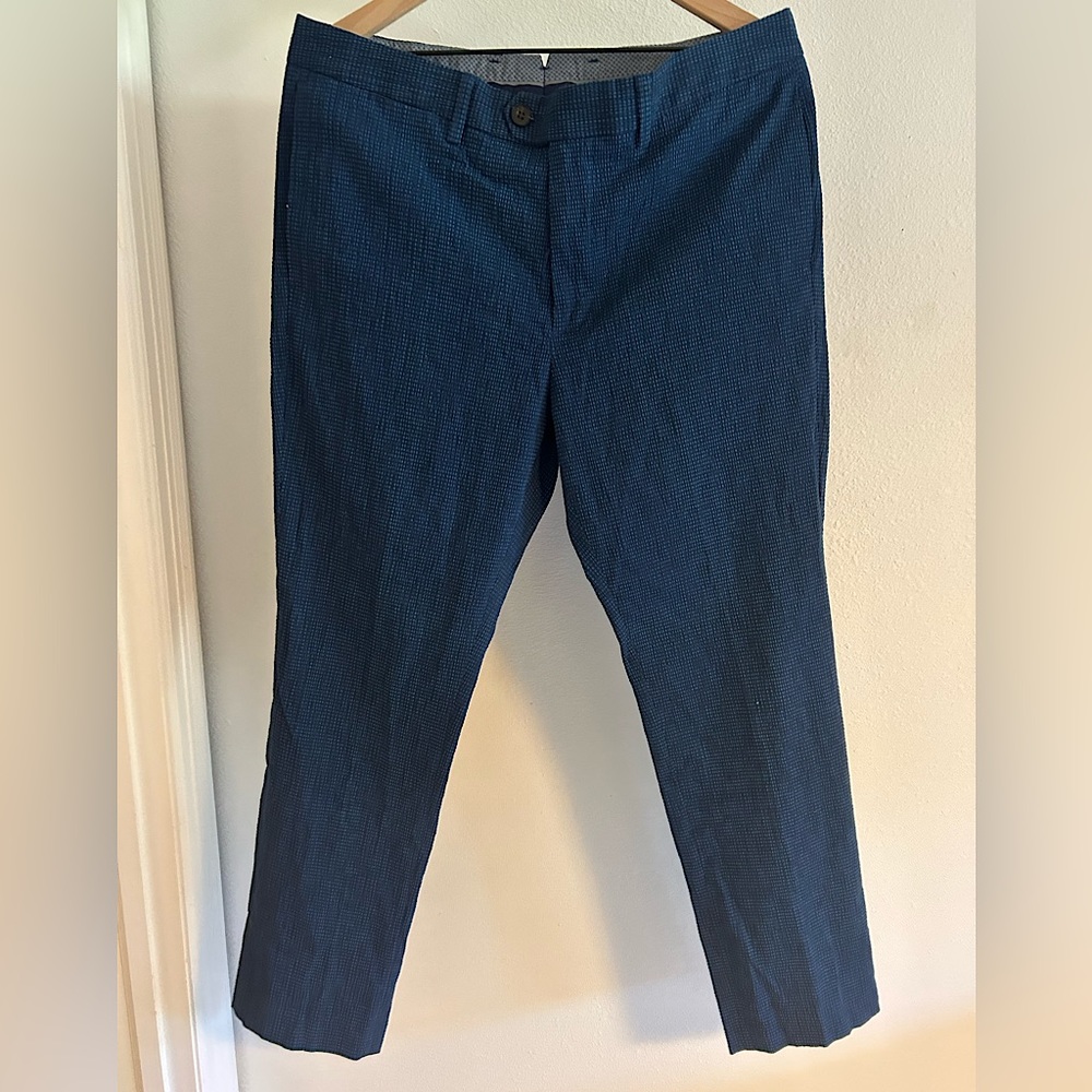 Bonobos Blue Seersucker Pants